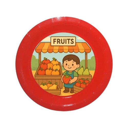 Prato de Papel Personalizado Feira de Frutas