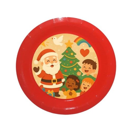 Prato de Papel Personalizado Feliz Natal