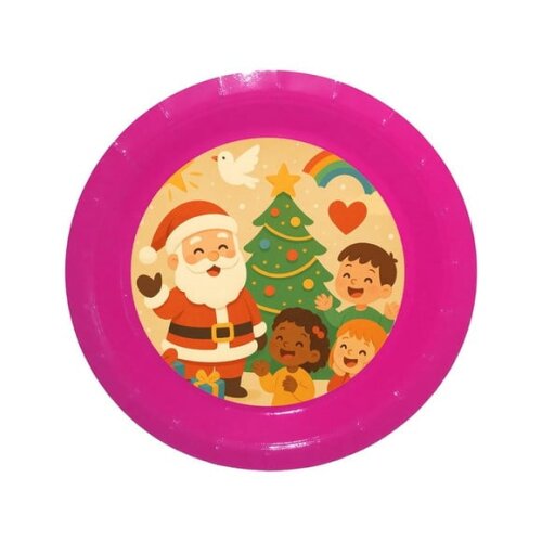Prato de Papel Personalizado Feliz Natal