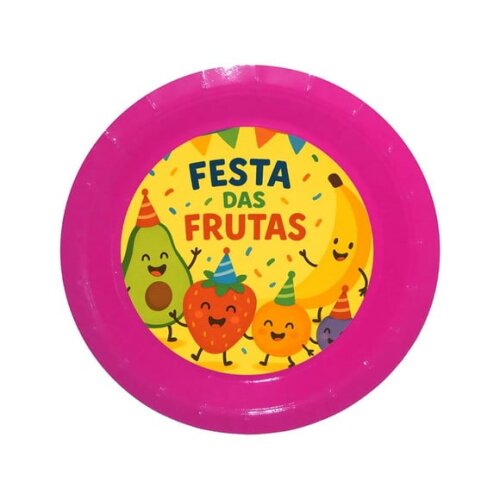 Prato de Papel Personalizado Festa das Frutas