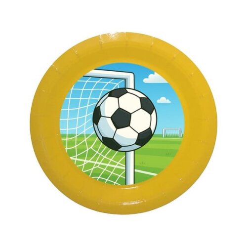 Prato de Papel Personalizado Futebol