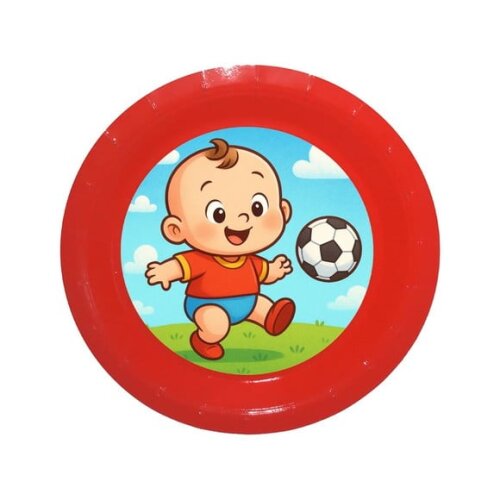 Prato de Papel Personalizado Futebol Baby