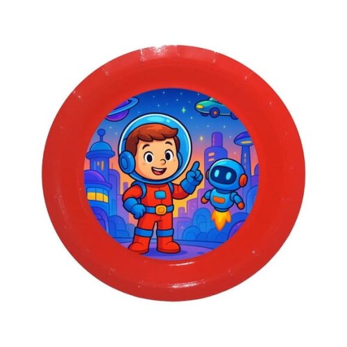 Prato de Papel Personalizado Futurismo Infantil
