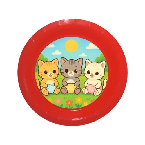 Prato de Papel Personalizado Gatinhos Baby