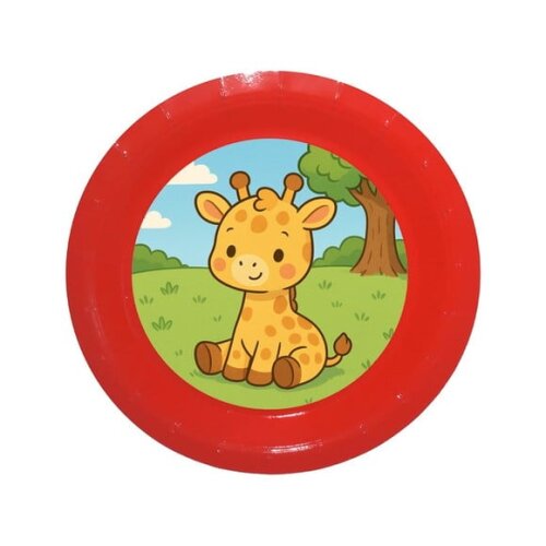 Prato de Papel Personalizado Girafinha Baby