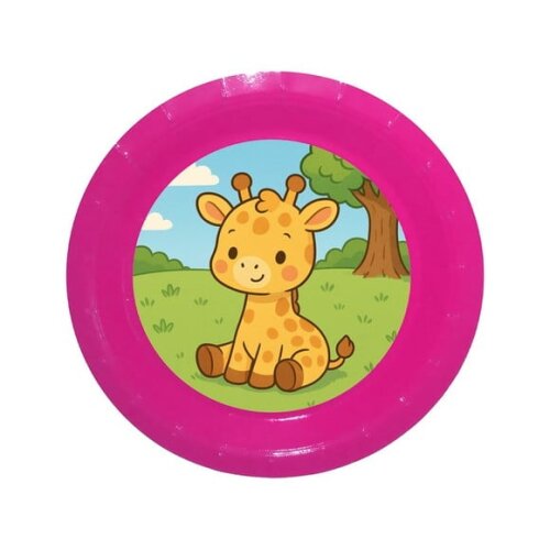 Prato de Papel Personalizado Girafinha Baby