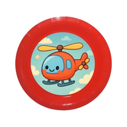 Prato de Papel Personalizado Helicóptero