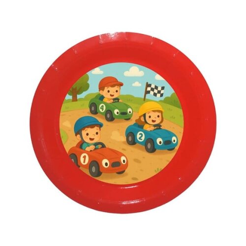 Prato de Papel Personalizado Kart Infantil