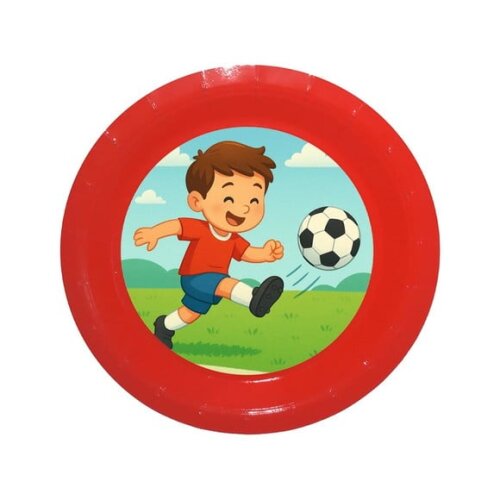Prato de Papel Personalizado Jogador de Futebol