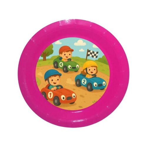 Prato de Papel Personalizado Kart Infantil