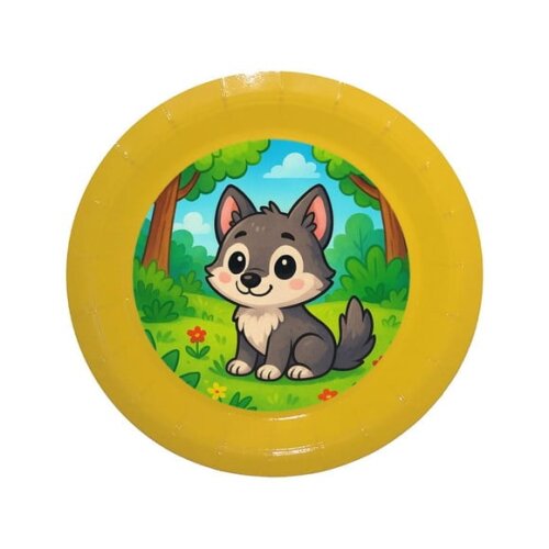 Prato de Papel Personalizado Lobinho
