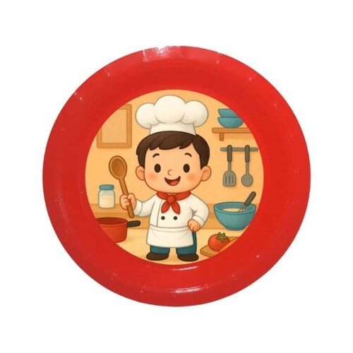 Prato de Papel Personalizado Mini Chefe Menino