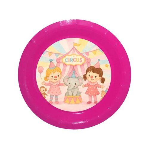 Prato de Papel Personalizado Palhacinhas Aquarela