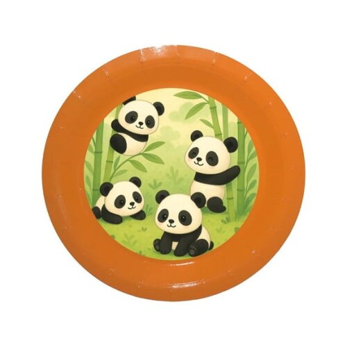 Prato de Papel Personalizado Pandinhas