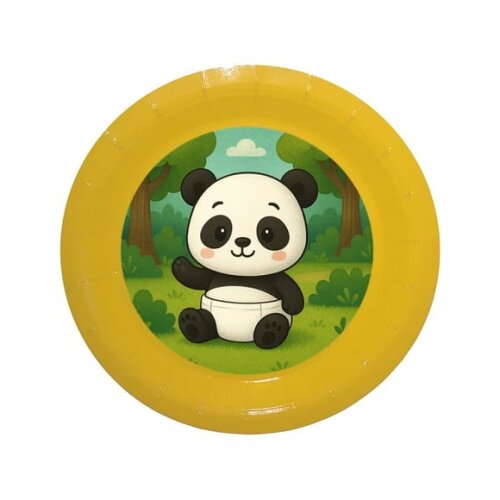 Prato de Papel Personalizado Panda Baby