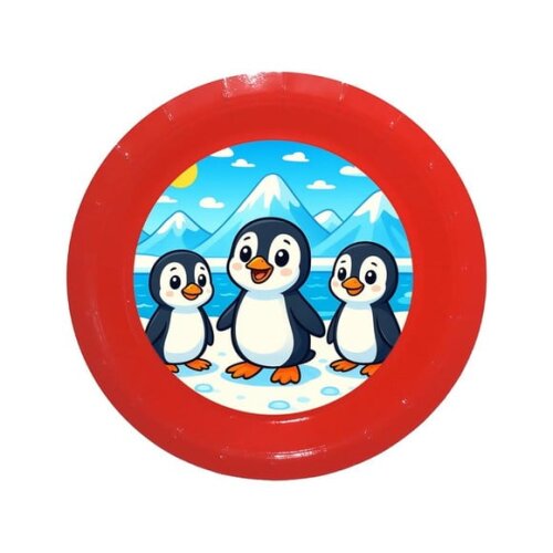 Prato de Papel Personalizado Pinguins