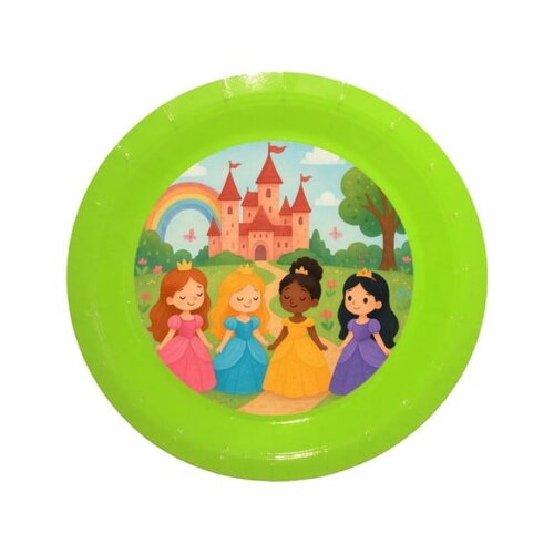 Prato de Papel Personalizado Princesas Encantadas