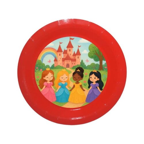Prato de Papel Personalizado Princesas Encantadas