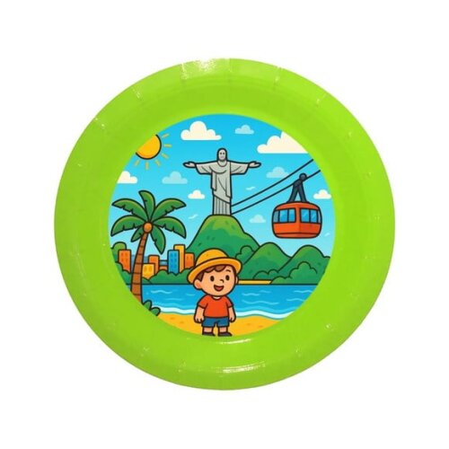 Prato de Papel Personalizado Rio de Janeiro