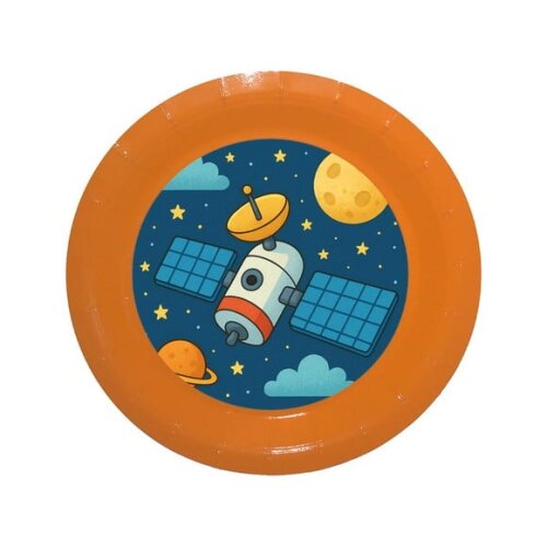 Prato de Papel Personalizado Satélite