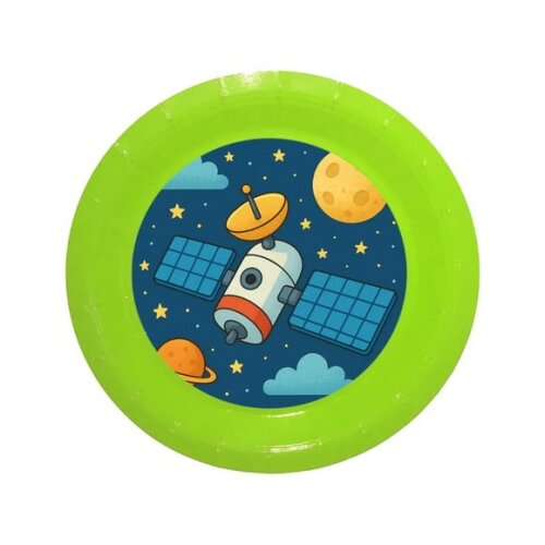 Prato de Papel Personalizado Satélite