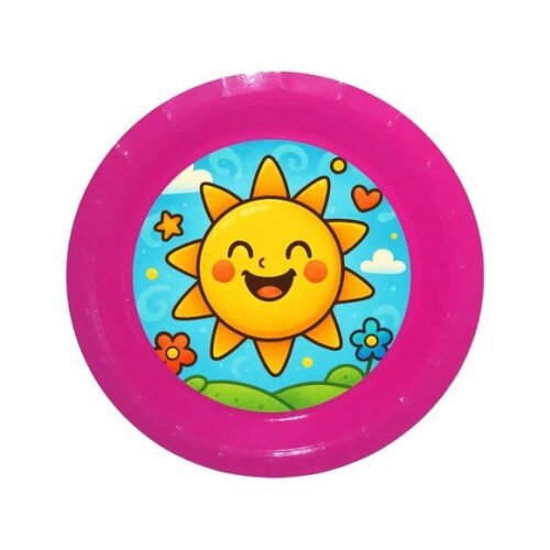 Prato de Papel Personalizado Sol Sorridente