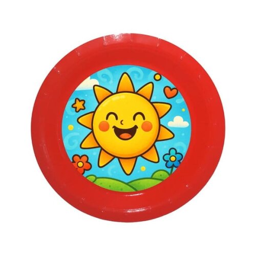 Prato de Papel Personalizado Sol Sorridente