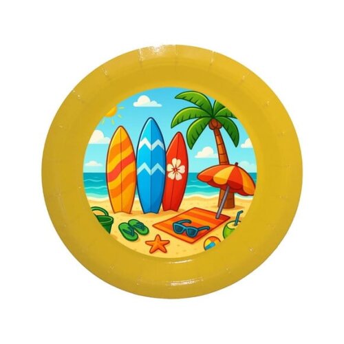 Prato de Papel Personalizado Surf