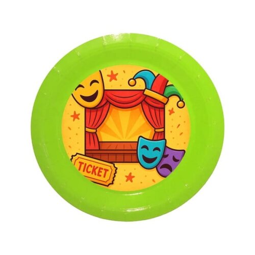 Prato de Papel Personalizado Teatro Infantil