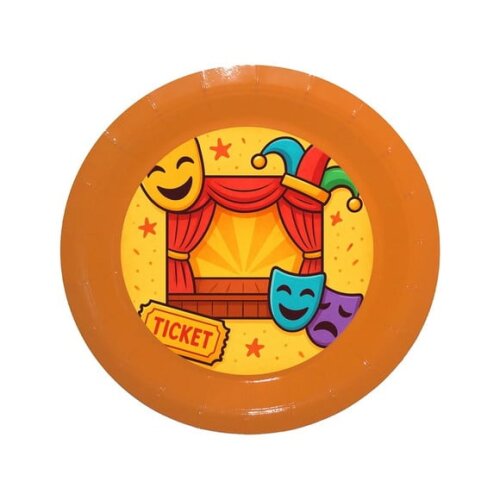 Prato de Papel Personalizado Teatro Infantil