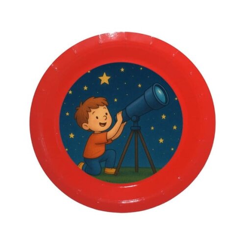 Prato de Papel Personalizado Telescópio Kids