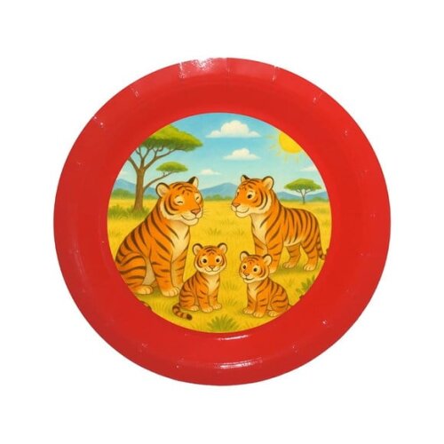 Prato de Papel Personalizado Tigres