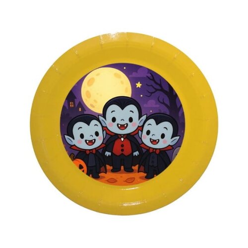 Prato de Papel Personalizado Vampirinhos Fofinhos