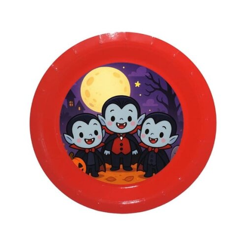 Prato de Papel Personalizado Vampirinhos Fofinhos