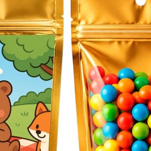 Saco Festa Metalizado Dourado 13x20 Picnic