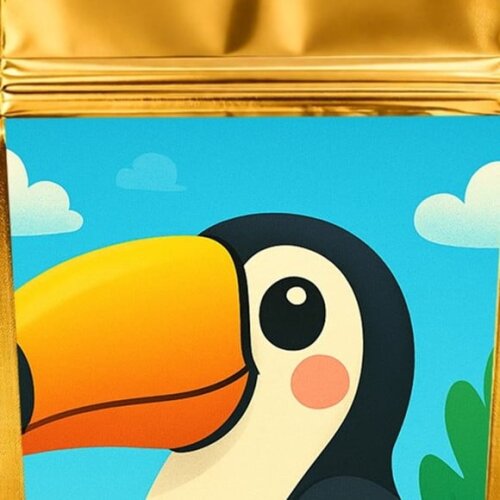 Saco Festa Metalizado Dourado 13x20 Tucano