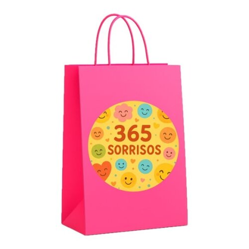 Sacola de Papel Personalizada Infantil 365 Sorrisos