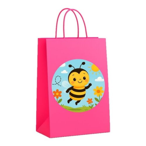 Sacola de Papel Personalizada Infantil Abelhinha