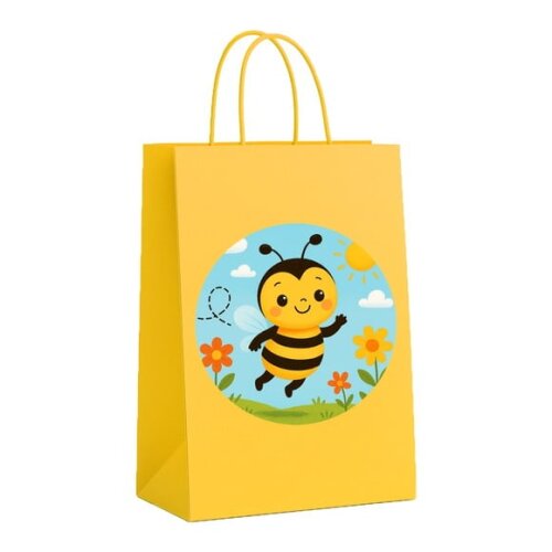 Sacola de Papel Personalizada Infantil Abelhinha