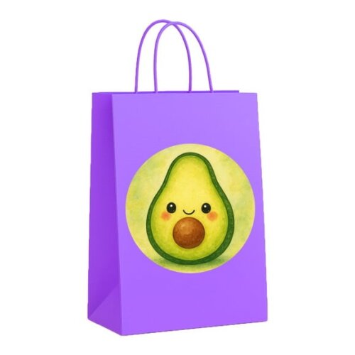 Sacola de Papel Personalizada Infantil Abacate