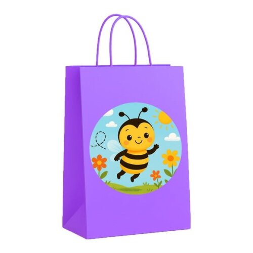 Sacola de Papel Personalizada Infantil Abelhinha