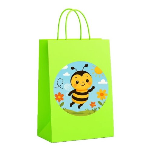 Sacola de Papel Personalizada Infantil Abelhinha