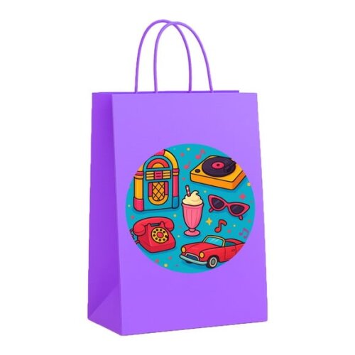 Sacola de Papel Personalizada Infantil Anos 50