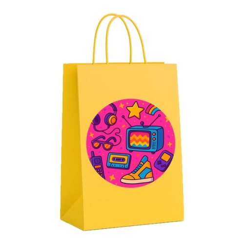 Sacola de Papel Personalizada Infantil Anos 80