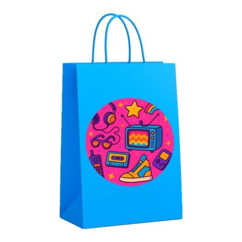 Sacola de Papel Personalizada Infantil Anos 80
