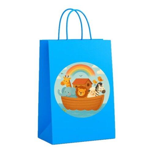 Sacola de Papel Personalizada Infantil Arca de Noé