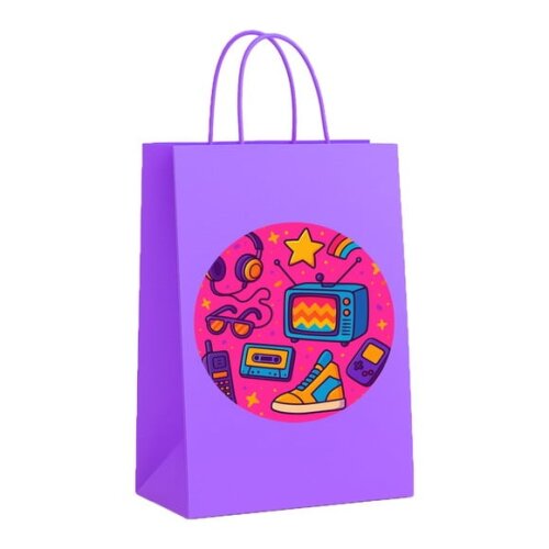 Sacola de Papel Personalizada Infantil Anos 80