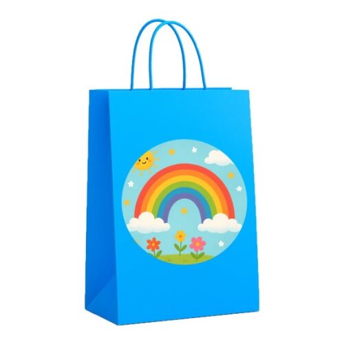 Sacola de Papel Personalizada Infantil Arco-íris