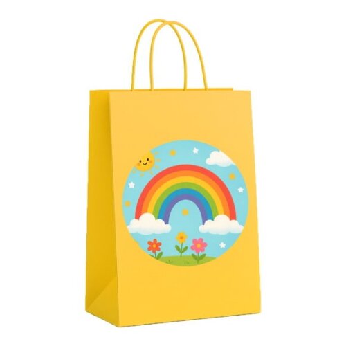 Sacola de Papel Personalizada Infantil Arco-íris