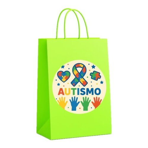 Sacola de Papel Personalizada Infantil Autismo